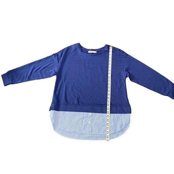 RICKI’S BLUE Tunic Long Sleeve Top Size Medium - Picture 5 of 6